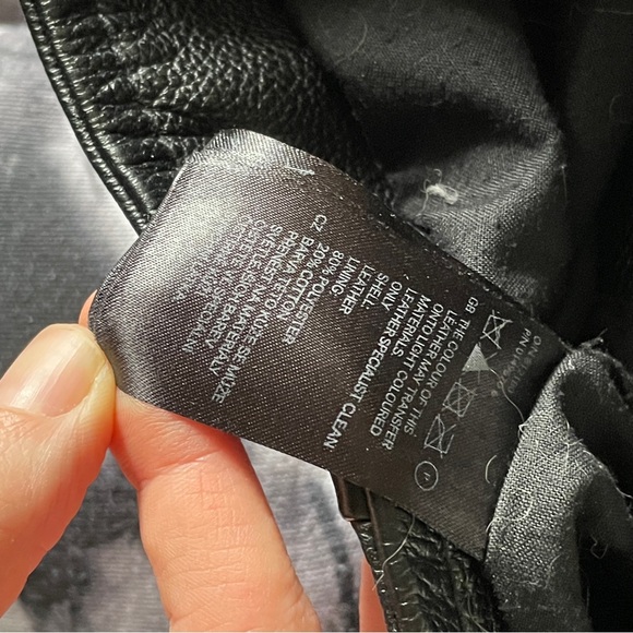 XS Black Genuine Leather Vintage Biker Jacket - Picture 10 of 13